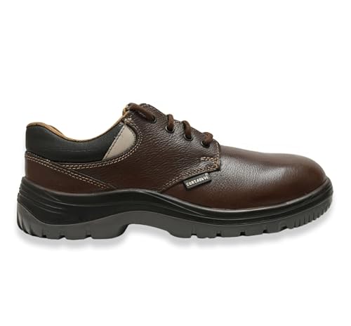 Image of Contablue W202 Special Edition Men's Sporty Safety Shoe, Black Tango Leather, Steel Toe Shock Resistant Shoe, Chemical & Oil Resistant Shoes, ISI Marked with is:15298 with CE Certified