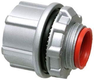 Arlington WH8 Watertight Conduit Hub with Insulated Throat, 3 in, for Use with Rigid/IMC Conduit, Die Cast Zinc