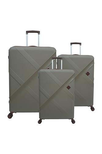 Image of American Tourister Kamiliant -8 Wheel, 3PC Set (Small + Medium + Large) Hard PP Suitcase for Travel /Trolley Bag for Travel /Travel Bag with TSA Lock & Smooth Sliding Double Wheel (Cool Grey)