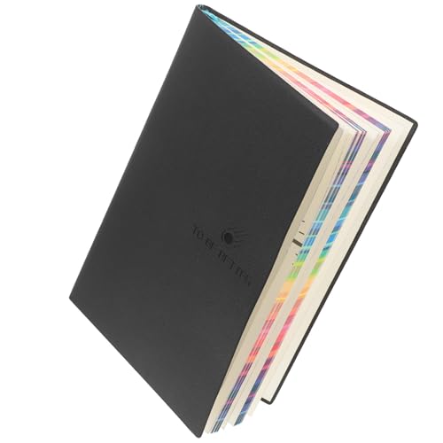 Cuaderno de papel negro para tomar apuntes elegantes en la oficina