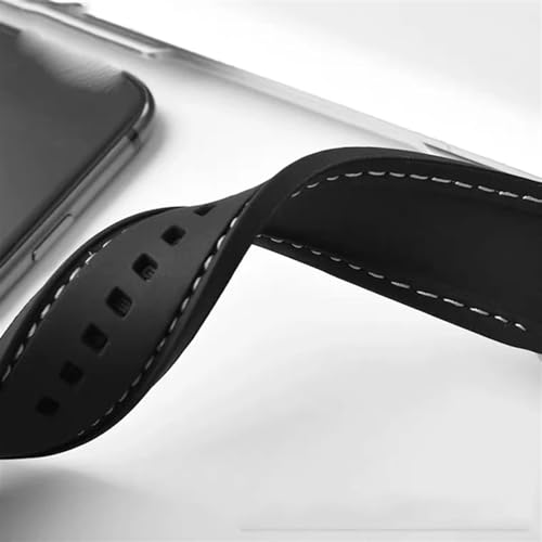 Bracelet montre silicone étanche 22mm noir Tudor Pelagos - 4