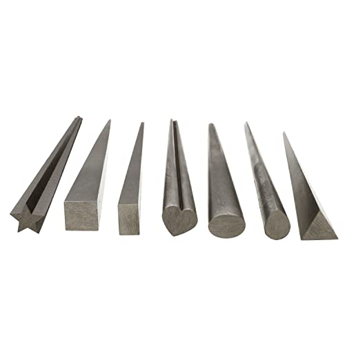 The Beadsmith Mini Mandrel Set - 7 Piece Kit: Oval, Square, Drop, Rectangle, Triangle, Heart & Star - Metal Jewelry Forming Tool - Consistent Shapes Every Time - Plastic Storage Case Included #TOP7