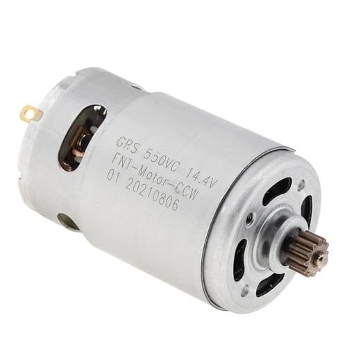 Moteur à courant continu RS550 21V 19500 tr/min à couple élevé avec pignon 12 dents pour perceuse