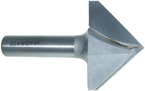 Magnate 709 V-Grooving Router Bit - 90 Degree, 2" Cutting Diameter, 1/2" Shank Diameter