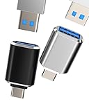 【Connexion USB-A polyvalente】Connectez facilement une variété d'appareils comme des claviers, des souris, des clés USB et des lecteurs de cartes à vos smartphones, tablettes et ordinateurs portables Type-C sans effort. Idéal pour accéder aux fichiers, photos et vidéos.