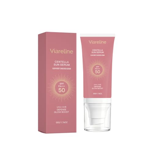 Viareline Centella Sun Serum SPF 50 PA+++ Glow Boost, 50g