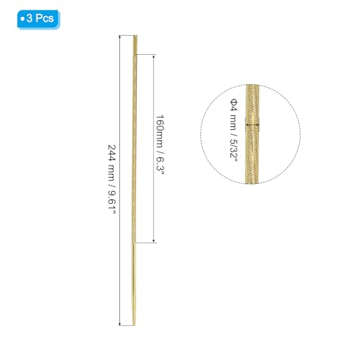 Lime de rechange dorée PATIKIL de 4,0 mm pour affûtage précis de chaîne de tronçonneuse - 3