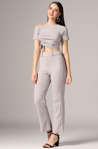 Image of TOPLOT co ord Set for Women Solid Top and Bottom