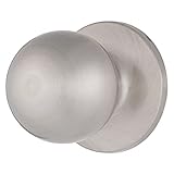 BRINKS Door Knobs Interior, Non-Locking Transitional Ball Door Knobs, Satin Nickel for Traditional and Transitional Décor