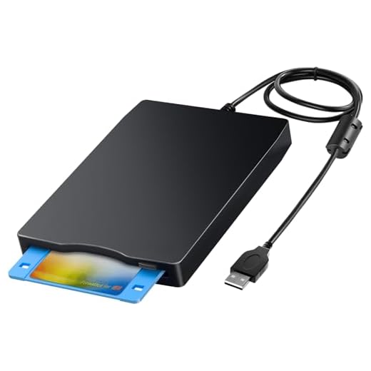 Floppy Disk Reader External Floppy Disk Drive Floppy Disk Reader USB 3.5-inch USB Floppy Disk Reader 1.44 MB FDD Portable Floppy Disk for PC Windows/XP / 7/8/10/11 Plug and Play