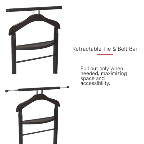 proman products knight valet sand with tie bar tray amp trouser bar