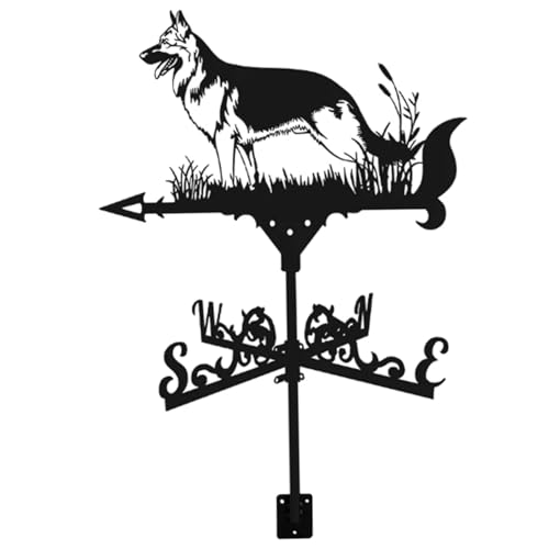 Girouette de toit chien de berger indicateur direction vent pour ferme - 2