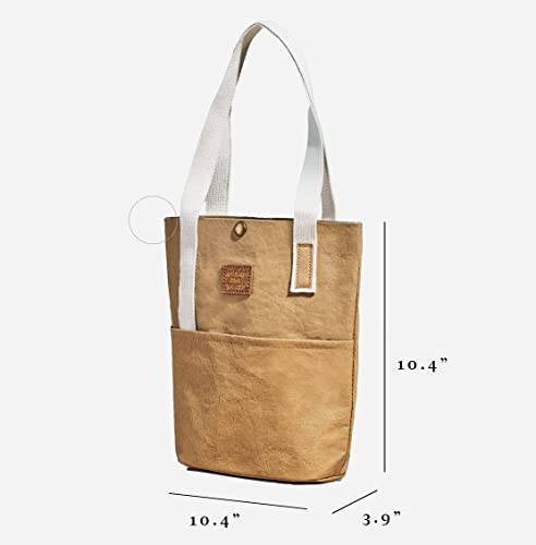 Out Of The Woods Rabbit Pure Tote – Vegan Tote Bag With Cotton Handles – Supernatural Paper Reusable Shopping Bag – Strong Washable Shoulder Bag With Snap Closure #TOP3