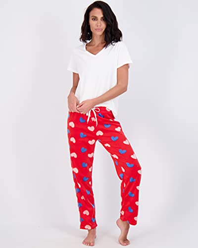 3 Pack: Women's Ladies Fleece Fuzzy Pajama Pants Fleece Plush Warm Sexy Holiday Pj Pijama Microfleece Night Fluffy Flannel Bottoms Christmas Winter Cozy Cute Lounge Sleep Wear Fall - Set 4,L #TOP3