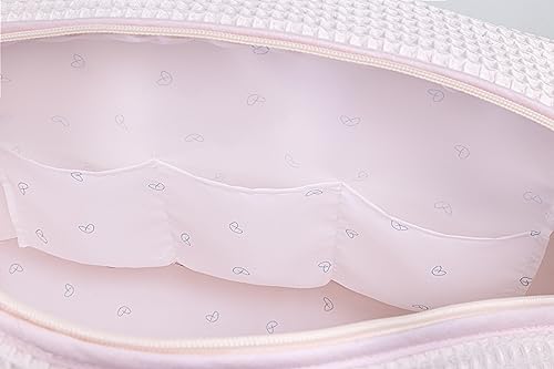 mi bollito – Bolso de maternidad Crossbody para carrito de bebé y para hospital. Bolsa organizadora práctica y elegante de gran capacidad. Producto fabricado en España. (Rosa claro) - imagen 5