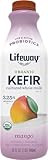 Lifeway Organic Whole Milk Kefir - 10g Protein, 12 Live Active Probiotic Cultures, Up to 99% Lactose Free, Gluten Free – Mango, 32 oz