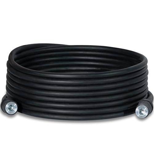 ALL-TOP Air Compressor's Replacement Air Hose, 26.25FT Rubber Air Hose with 2 x ¼ NPT Quick Connector Couplers (For Air compressor w/digital Inflator)