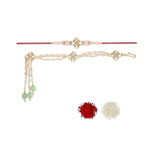 See full amazon price history chart for I Jewels Bhaiya Bhabhi Lumba Rakhi Bracelet Combo Set With Roli Chawal & Rakshabandhan Card For Unisex Adult(R022-Co) I Jewels Bhaiya Bhabhi Lumba Rakhi Bracelet Combo Set With Roli Chawal & Rakshabandhan Card For Unisex Adult(R022-Co) (B097C3W23W) Amazon Price History, Amazon Price Tracker