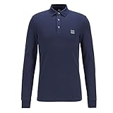 Camiseta polo de manga larga BOSS Passerby Polo, Azul (Dark Blue 404), XXX-Large para Hombre