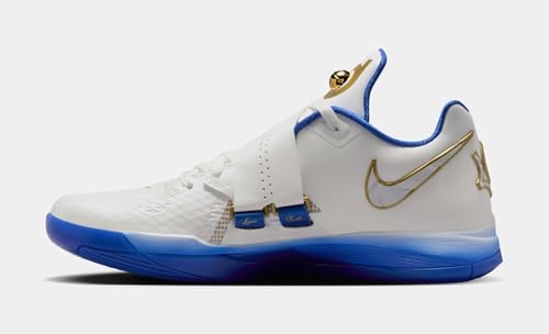 Zoom KD 4 Alternate MVP Mens Running Shoes (Summit White/Hyper Royal/Metallic Gold) (IB3546-100, Blue/White/Yellow) Size 8