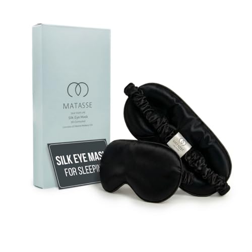 Antifaz para dormir de seda de morera MATASSE 22 Momme grado 6A de lujo
