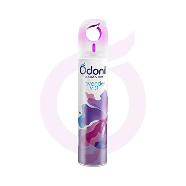 Odonil Room Spray, Lavender Mist – 220 ml | Sweet Lavender Mist Fragrance, Air Freshener for Home & Office