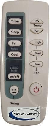 Kishore Traders Ac Remote Control Compatible with Samsung Ac Window/Split Ac (Please Match Your Old Remote with Given Image for Work It Must Be Exactly Same As Shown in Image)