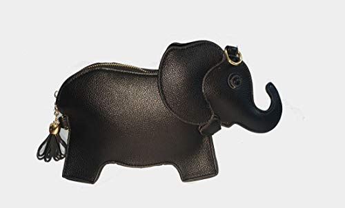 Image of Animal Elephant Shape Crossbody Bag Purse Fashion Women Pu Leather Chic Shoulder Bag Clutch for Girls