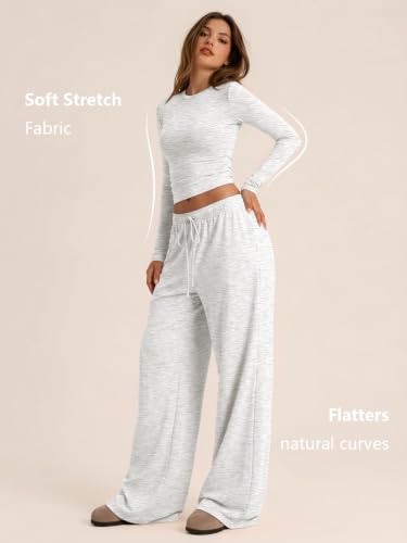 Image of Trendy Queen Women's 2 Piece 2026 Fall Fashion Lounge Set with Pockets