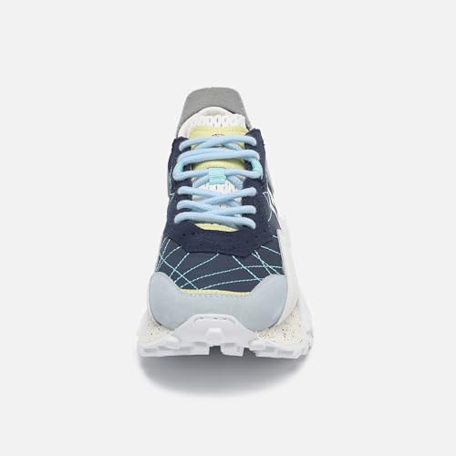 Image of The NSJ600 is a Sneaker with a Very Graphic Design, Made of Leather, Premium Suede and Nylon its Vintage Sporty Finish fit Every Outfit.