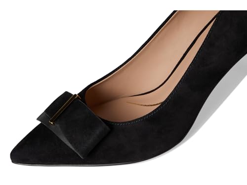 Cole Haan Cole Haan Women's Felicia Bow Pumps, Black Suede, 7-B US