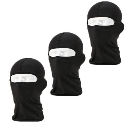 THATSRAD 3 PCS Cagoule Masque de Ski en Polyester 40 * 23cm Cagoule de Moto Homme Cagoule de Casque de Moto Cagoule Moto Hiver Homme Cagoule de Moto Cross Cagoule Casque Ski Cagoule de Ski Homme Cover