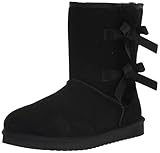 Koolaburra by UGG Women's Victoria Short Fashion Boot, Black, 10 M US