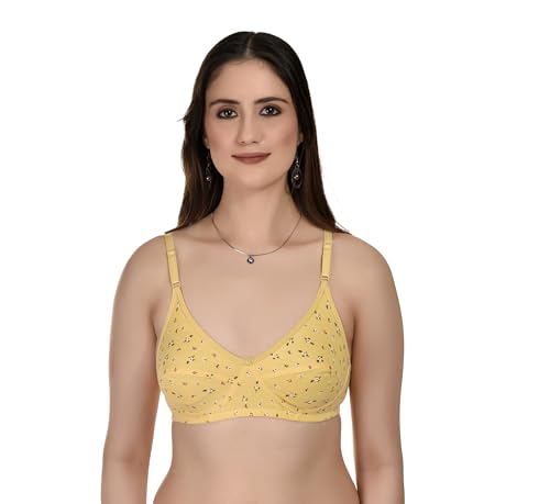 Image of Full Coverage Non Padded Non Wired Daily Use Regular Bra for Women and Girls Multicolor Size 28-40