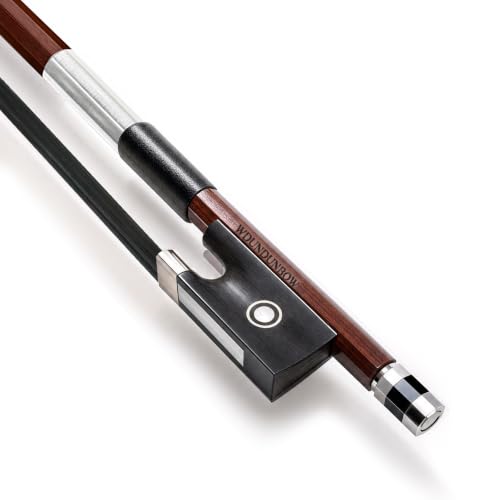 4/4 Violin Bow Full Size Brazilwood Siberian Horsehair Ebony Frog Beginner