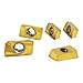 HEME Industrial Tools APKT1604 TiN Coated Carbide Inserts for Machining Steel, 10 Pcs Set, 0056-1604x10
