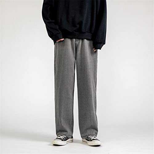 Jean style streetwear coréen coupe ample droite décontractée - 3