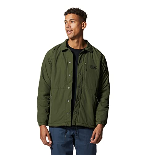 Image of Mountain Hardwear Men's HiCamp Shell Jacket for Hiking, Travel, Camping, and Everyday Wear