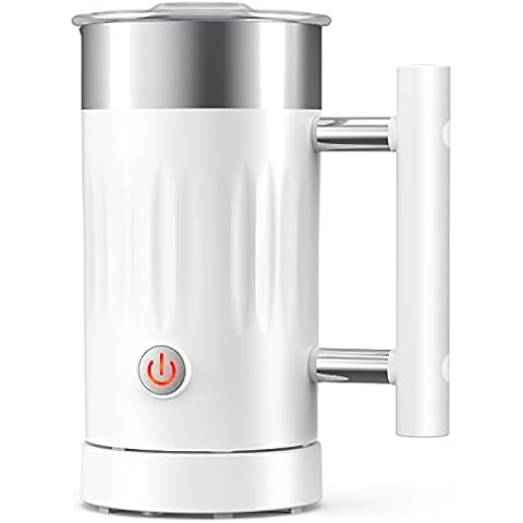 Electric Milk Frother 5 in 1 Magnetic Foam Maker for Coffee, Automatic Hot & Cold Foming Machine with Automatic Shut Off, Milk Steamer & Foamer for Latte, Cappuccino, Hot Chocolates (150ml/300ml) Cover