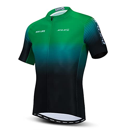 Jpojpo Men's Cycling Jersey Bike Short Sleeve With 4 Rear Pockets Breathable,Quick Dry Shirt Tops S-3Xl #TOP19