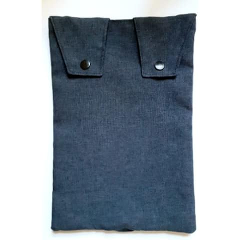 Catheter Leg Bag Holder. Cover +Elastic Straps. Grey Colour with Shade of Blue Cover