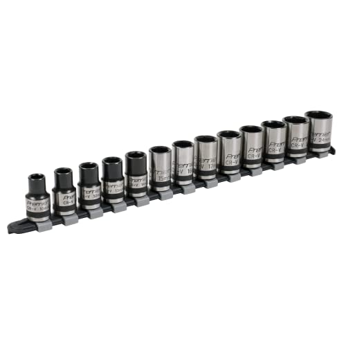 Sealey AK2742B 13pc 1/2"Sq Drive Lock-On™ Socket Set - Black Series