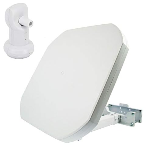 PremiumX FLAT43 Sat Flachantenne mit Single LNB Satellitenantenne Digital Satelliten-Anlage Cover