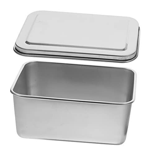 HOLIDYOYO 1 Juego Molde Para Pasteles De Acero Inoxidable Bandeja De Pastel De Mousse Moldes Para Tarta De Tiramisú Cacerola Sartén Antiadherente Bandeja De Hornear Plato De Hornear Silver