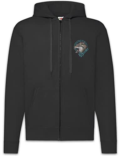 Sweat à capuche Hunter Wolf Urban Backwoods veste zippée streetwear pour homme