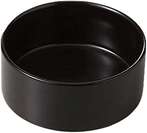 Set of 10 Cut Black Cocotte (Medium) [3.1 x 1.7 inches (8 x 4.2 cm), 5.0 oz (144 g), [B&W] [Restaurant, Hotel, Western Tableware, Restaurant, Commercial Use, Simple ]