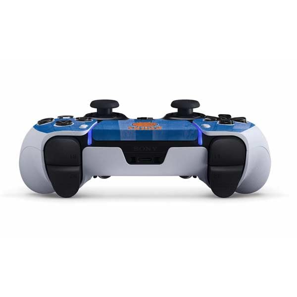 Skinit Decal Gaming Skin Compatible with PS5 DualSense Edge Pro Controller - Officially Licensed NBA New York Knicks Hardwood Classics Design