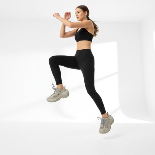 Image of GLJ VibeX Girls Sneakers Stylish White Running Shoes Breathable Comfortable Anti Skid Outsole Premium Footwear for Casual Sports Gym Walking