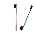Produktbild huichang Make-up Pinsel, Doppel-Ende Augenbrauenbürste mit Holzgriff + Augenbraue Kamm Tragbare Zahnbürste Stil Doppelkopf Kosmetik Pinsel - 17,8 x 1,2 x 2,3 cm