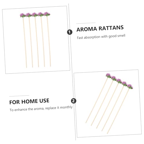 Palitos de ratán natural para difusor 10 pcs miniatura 7